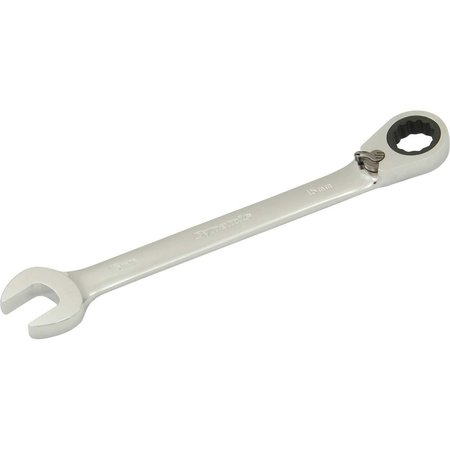 DYNAMIC Tools 15mm Reversible Combination Ratcheting Wrench D076115